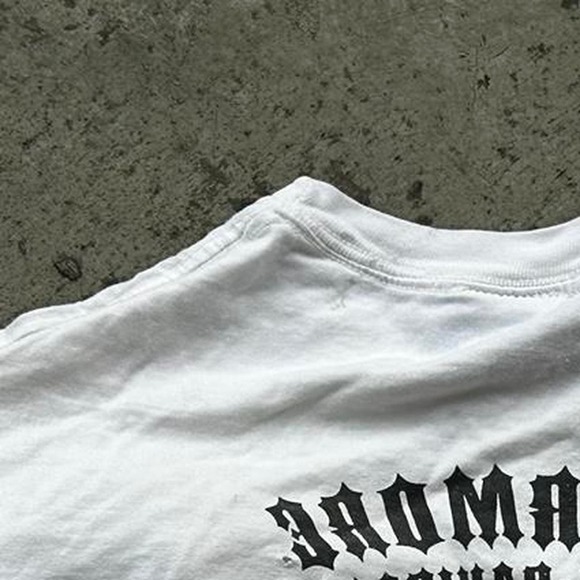 VINTAGE 2003 TRIBAL HARLEY DAVIDSON WHITE LONG SLEEVE SIZE L - Picture 6 of 6